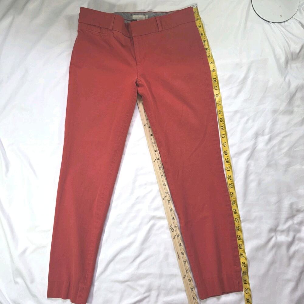 Banana Republic Sloan Pants In Ankle Length Red Size 4 Women Medieval Peasant